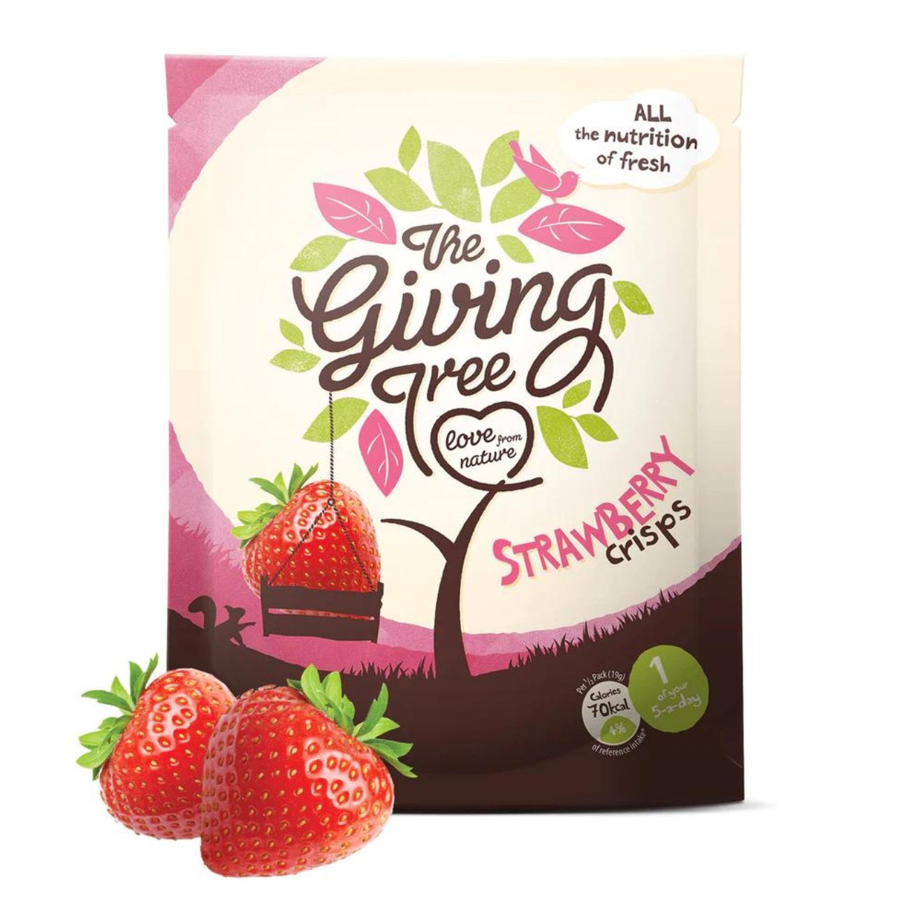 Crisps Freeze Dried Strawberry 38g - Eco Natural Products - Giving Tree Ventures - Dried Fruits