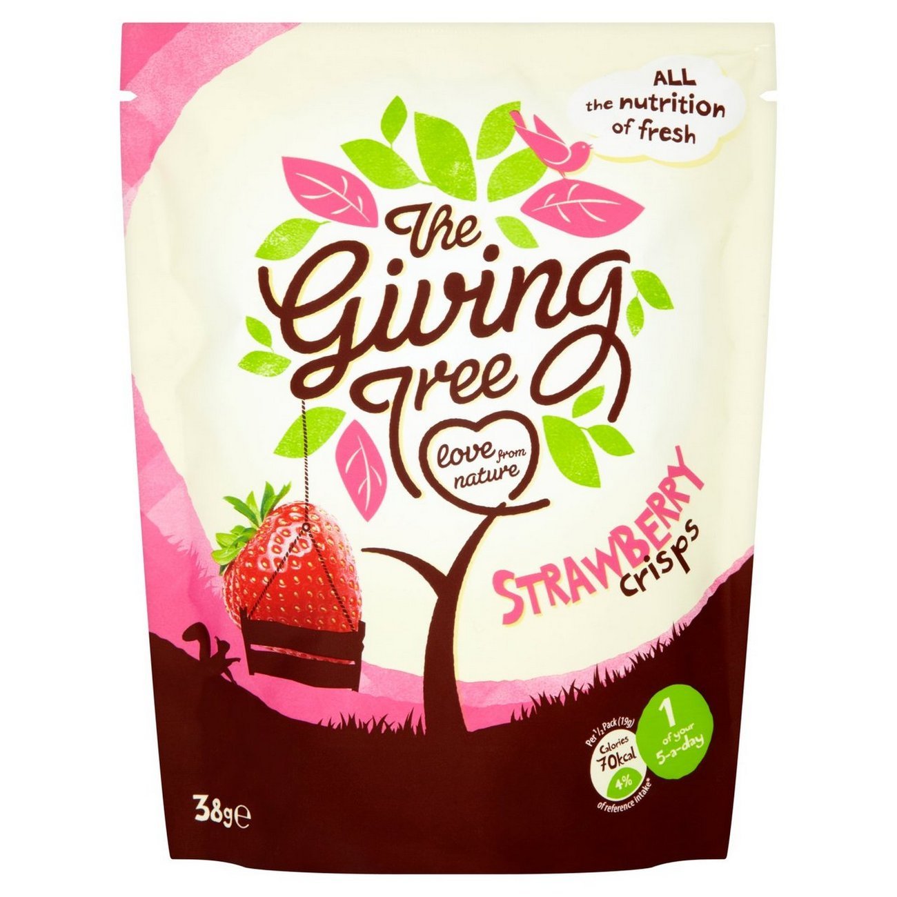 Crisps Freeze Dried Strawberry 38g - Eco Natural Products - Giving Tree Ventures - Dried Fruits