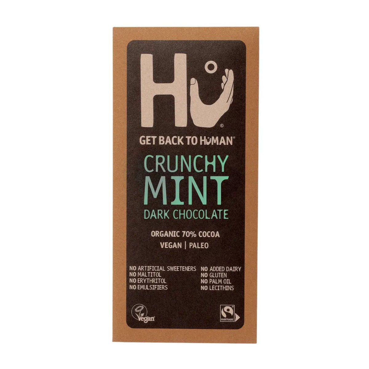 Crunchy Mint Dark Chocolate Bar 60g - Hu - Chocolate Bar - Hu