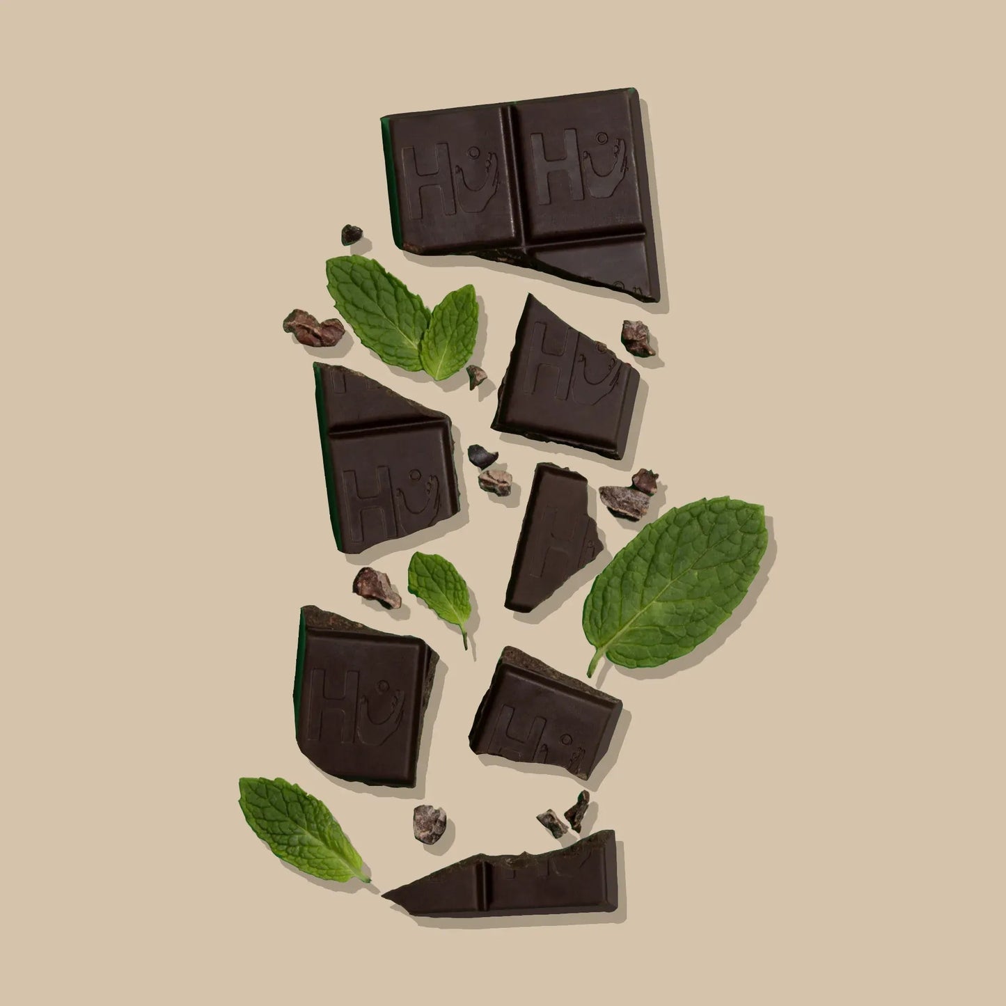 Crunchy Mint Dark Chocolate Bar 60g - Hu - Chocolate Bar - Hu