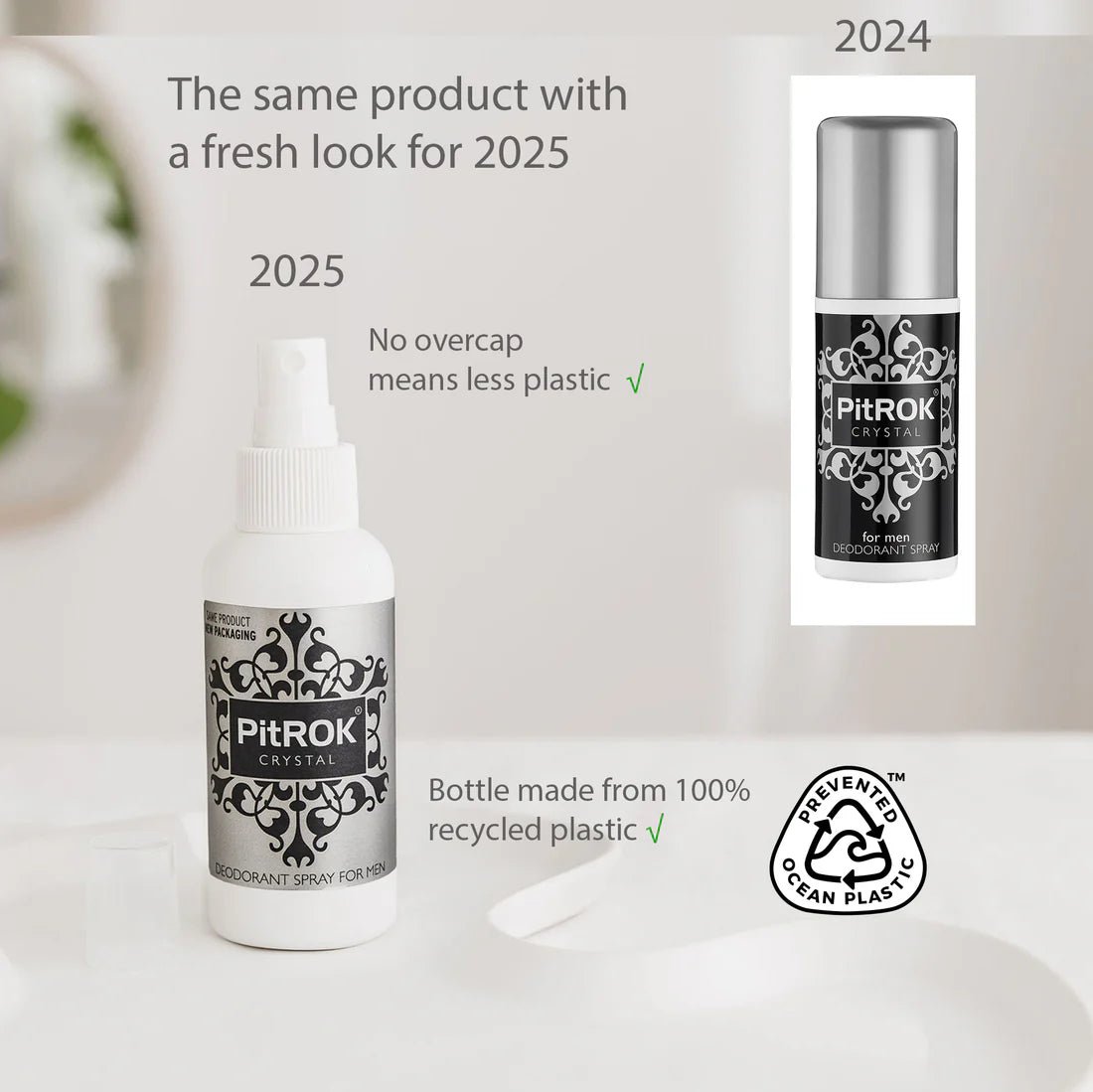 Crystal Deodorant Spray For Men 100ml - Pitrok - Deodorants - Pitrok