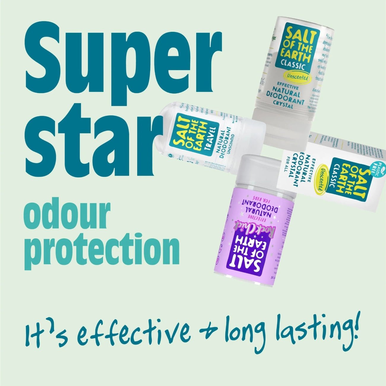 Crystal Deodorant Stone Unscented 90g - Salt Of the Earth - Deodorant - Eco Natural Products