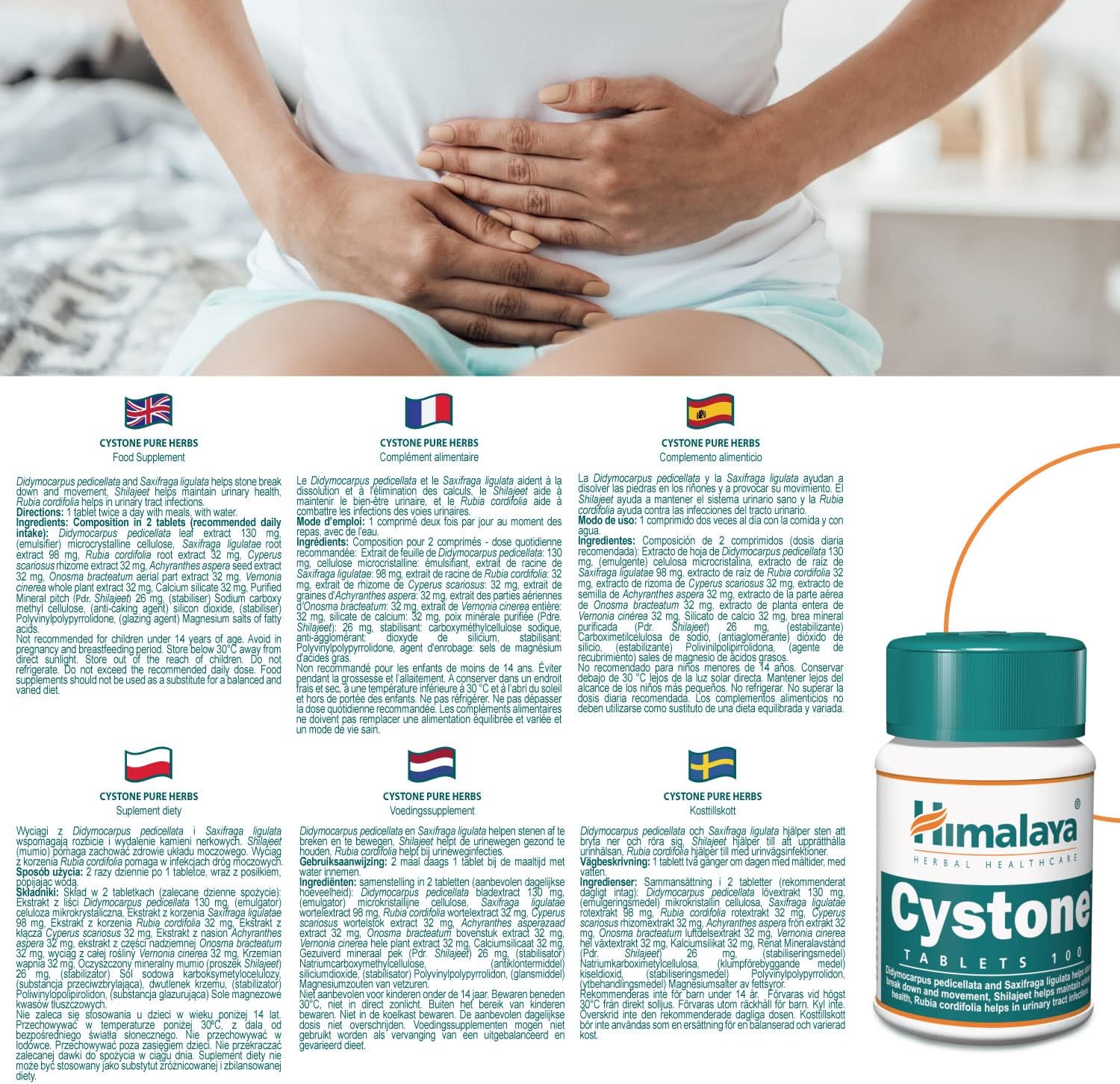 Cystone 100 tablets - Himalaya Herbals - Supplements - Eco Natural Products