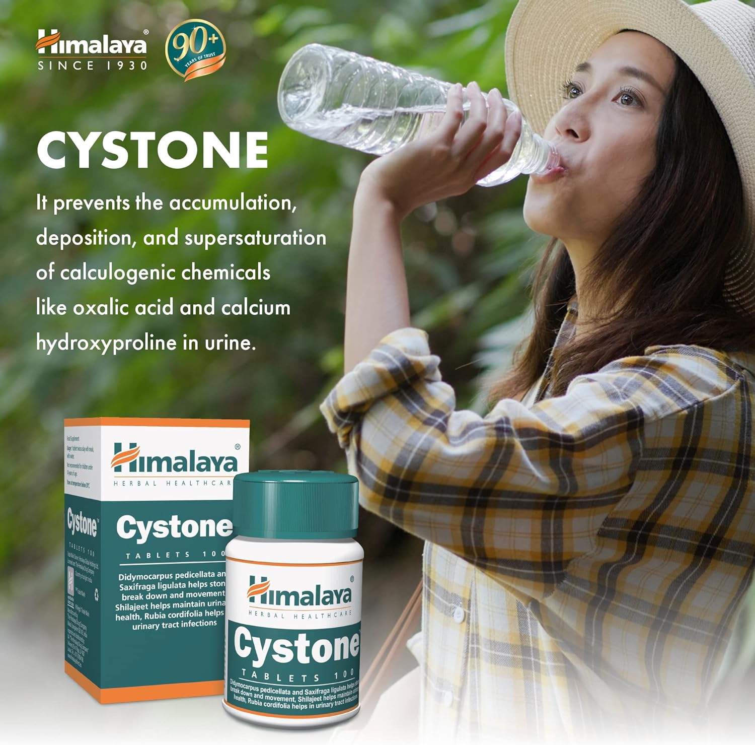 Cystone 100 tablets - Eco Natural Products - Himalaya Herbals - Supplements