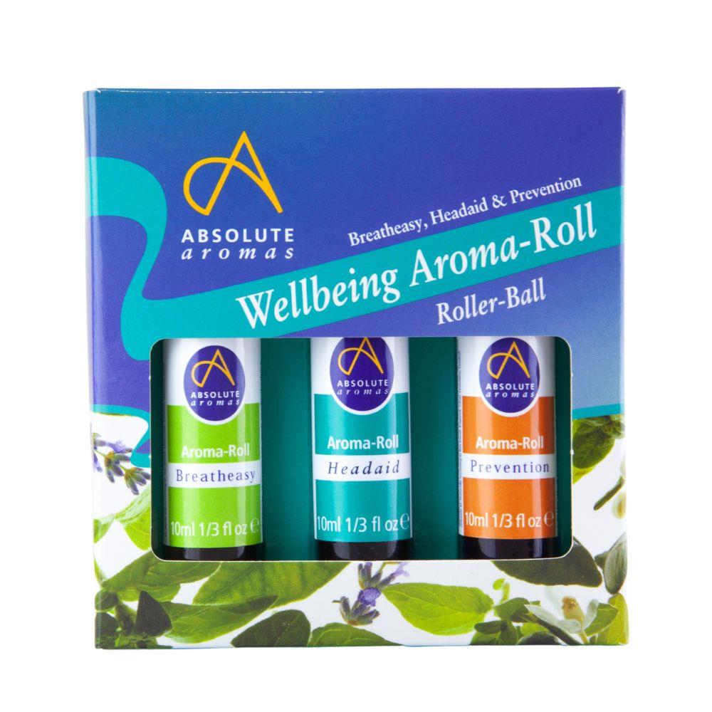 Wellbeing Aroma-Roll Kit Set 3 x 10ml