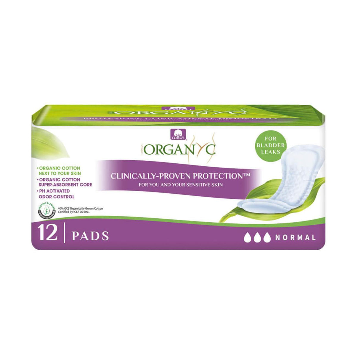 Organic Moderate Pads 12 Pack