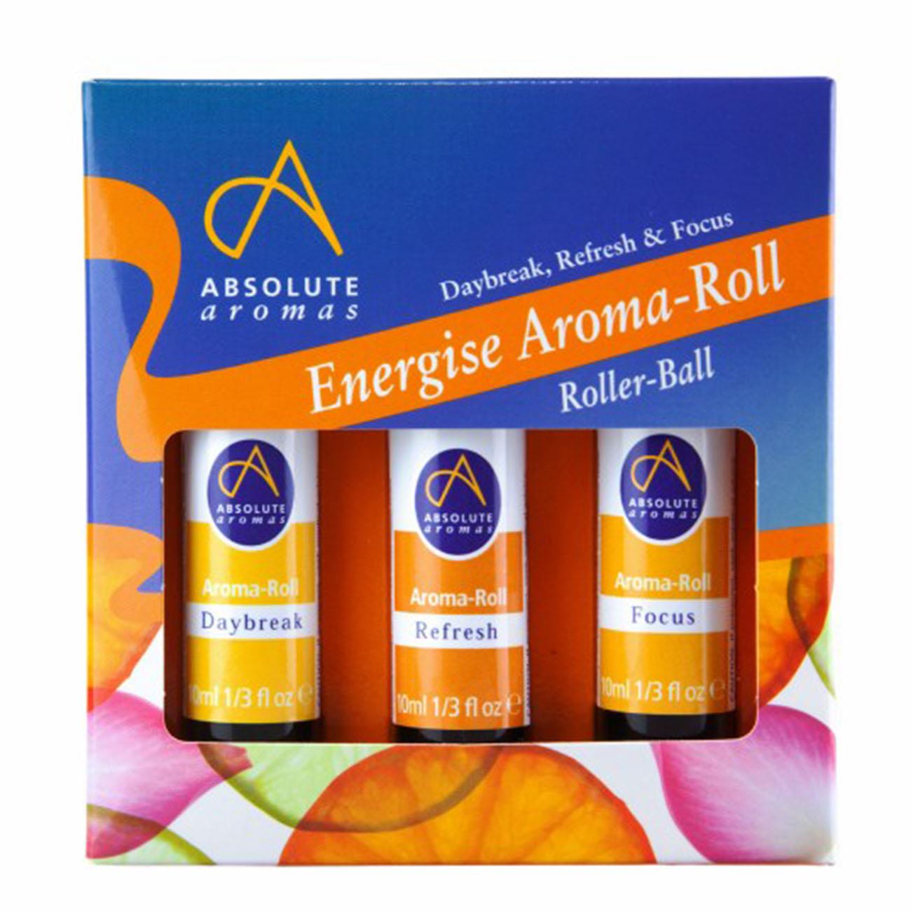 Energise Aroma-Roll Kit Set 3 x 10ml