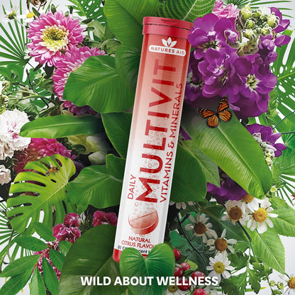 Daily Multivitamin Effervescent 20 Tablets - Natures Aid - Vitamins & Supplements - Eco Natural Products