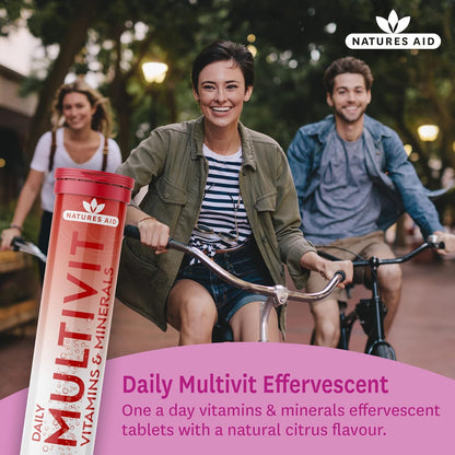Daily Multivitamin Effervescent 20 Tablets - Natures Aid - Vitamins & Supplements - Eco Natural Products