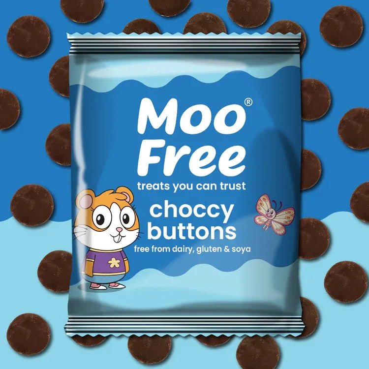 Dairy Free & Vegan Milk Chocolate Buttons 25g BBE 04.12.2025 - Moo Free - Chocolates - Moo Free