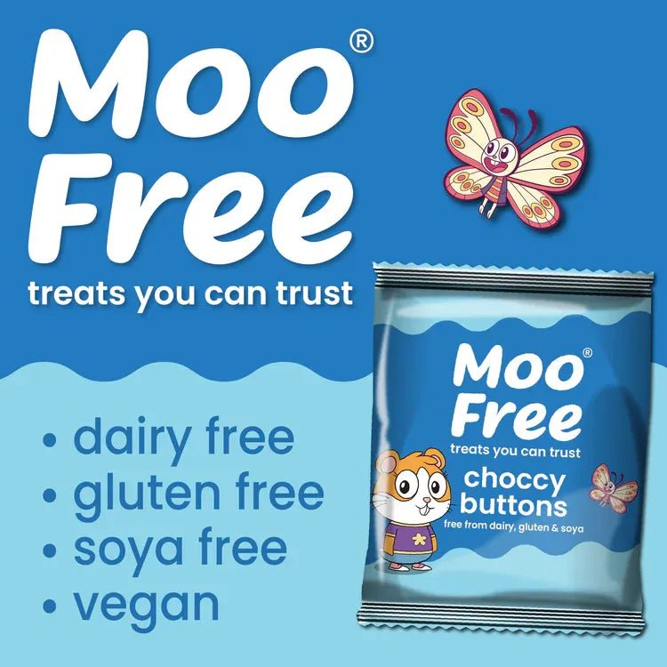 Dairy Free & Vegan Milk Chocolate Buttons 25g BBE 04.12.2025 - Moo Free - Chocolates - Moo Free