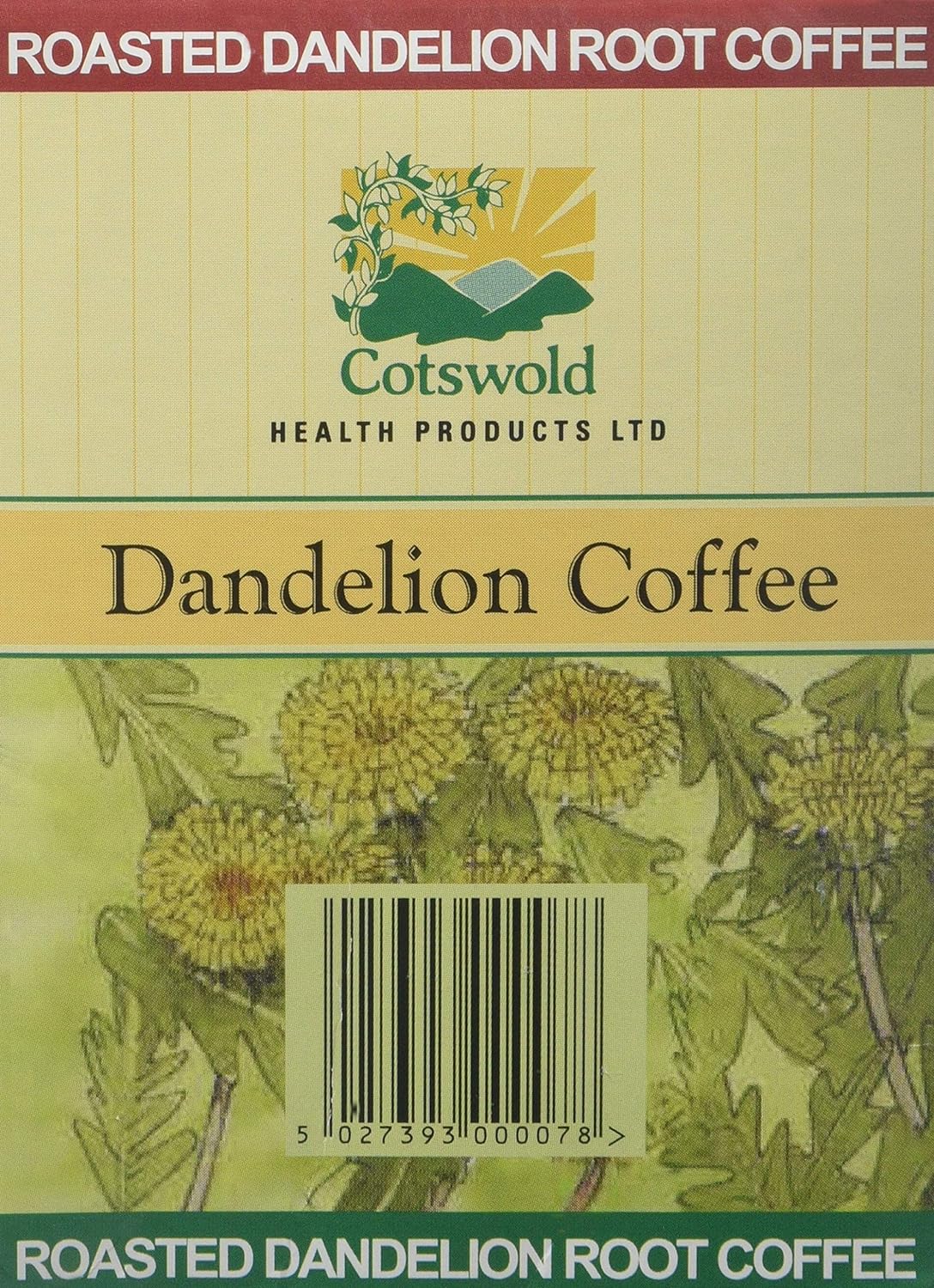 Dandelion Coffee 100g - Cotswold Health Products - Coffee Substitute - Eco Natural Products