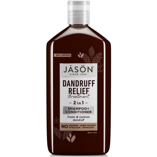 Dandruff Relief 2 in 1 Treatment Shampoo & Conditioner 355ml - Jason - Conditioners - Eco Natural Products