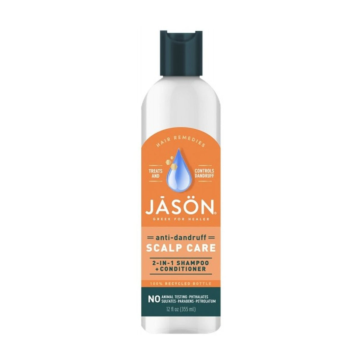 Dandruff Relief 2 in 1 Treatment Shampoo & Conditioner 355ml - Jason - Conditioners - Eco Natural Products