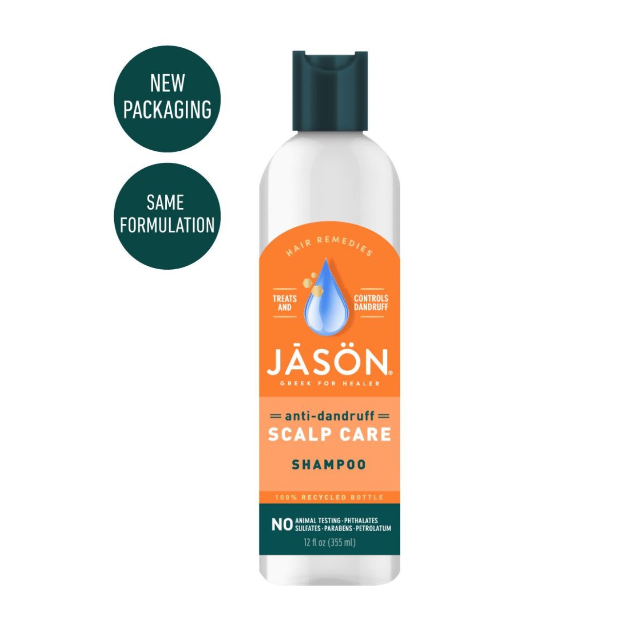 Dandruff Relief Treatment Shampoo 355ml - Eco Natural Products - Jason - Shampoo