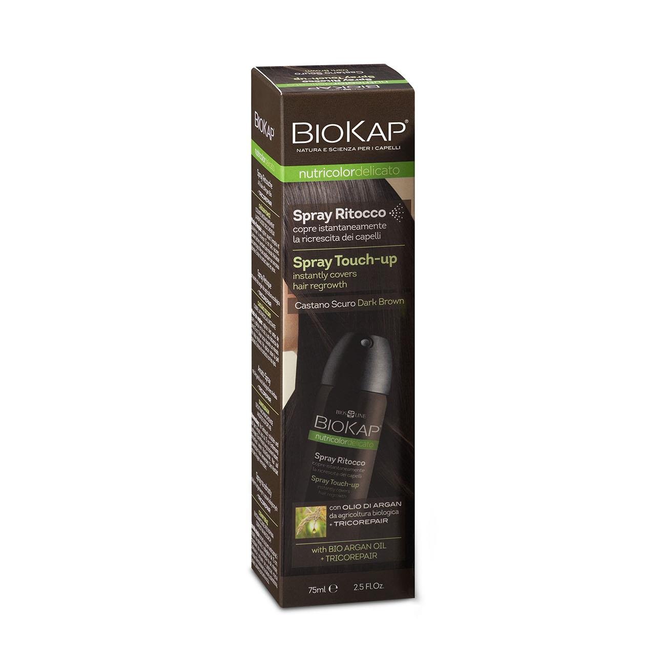 Dark Brown Root Touch Up Spray 75ml - Eco Natural Products - BioKap - Hair Color