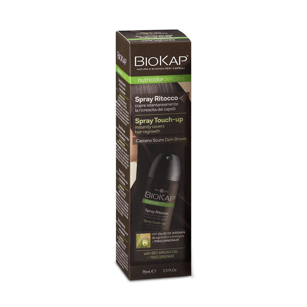 Dark Brown Root Touch Up Spray 75ml - BioKap - Hair Color - Eco Natural Products