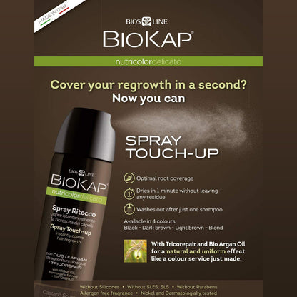 Dark Brown Root Touch Up Spray 75ml - BioKap - Hair Color - Eco Natural Products