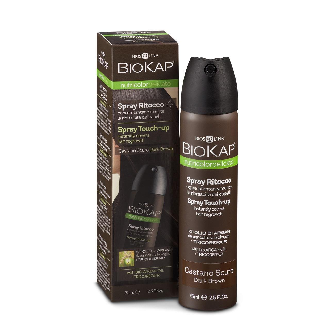 Dark Brown Root Touch Up Spray 75ml - BioKap - Hair Color - Eco Natural Products