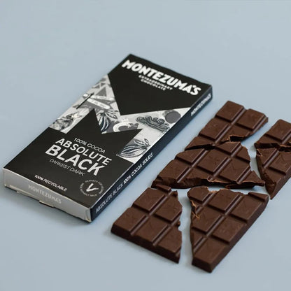 Dark Chocolate Absolute Black 100% Cocoa 90g - Montezumas Chocolate - Chocolate Bar - Montezumas Chocolate