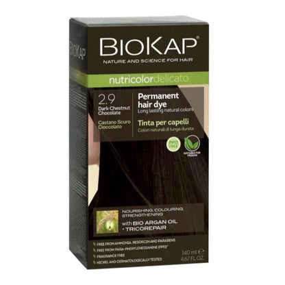 Dark Chocolate Chestnut 2.9 Rapid Permanent Hair Dye 140ml - BioKap - Hair Color - Eco Natural Products