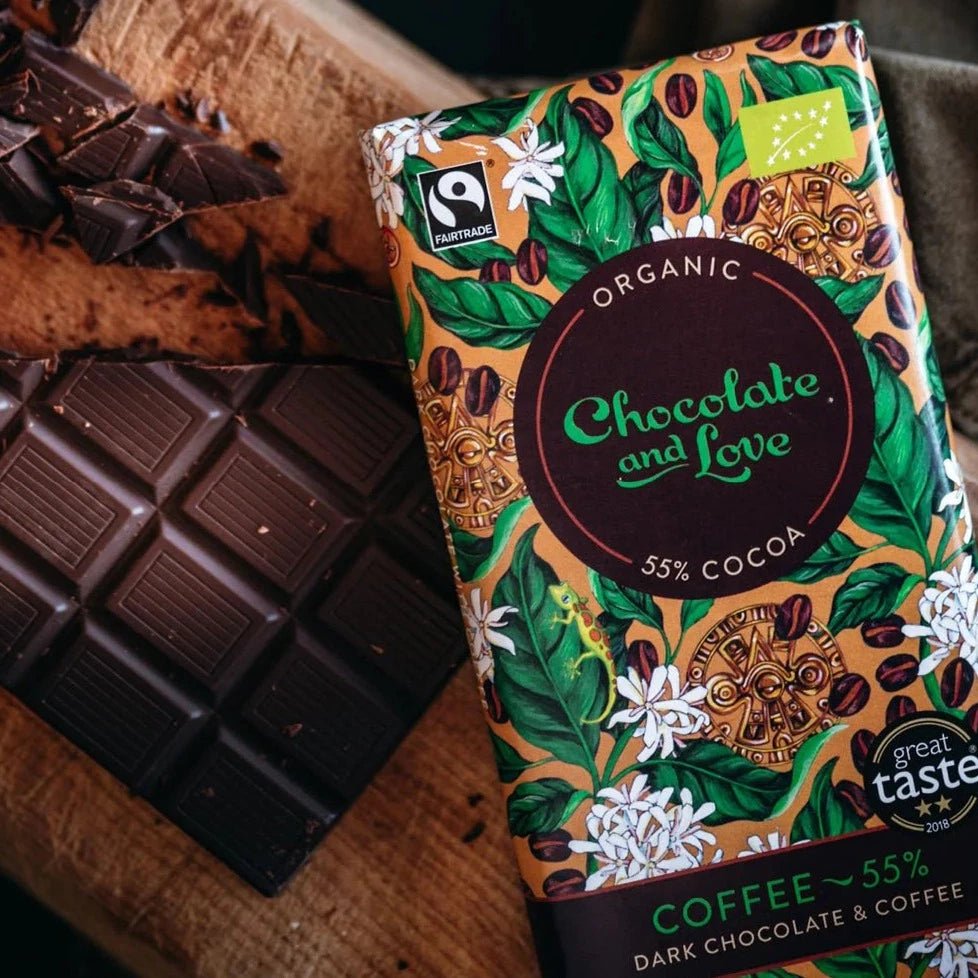 Dark Chocolate & Coffee 55% 80g - Chocolate and Love - Chocolate - Eco Natural Products
