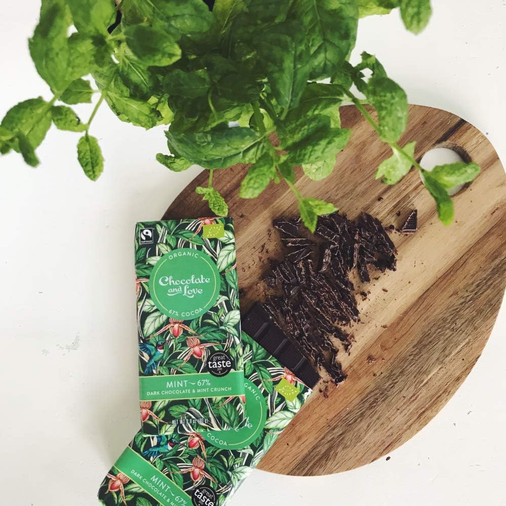 Dark Chocolate & Mint Crunch 67% 80g - Eco Natural Products - Chocolate and Love - Chocolate