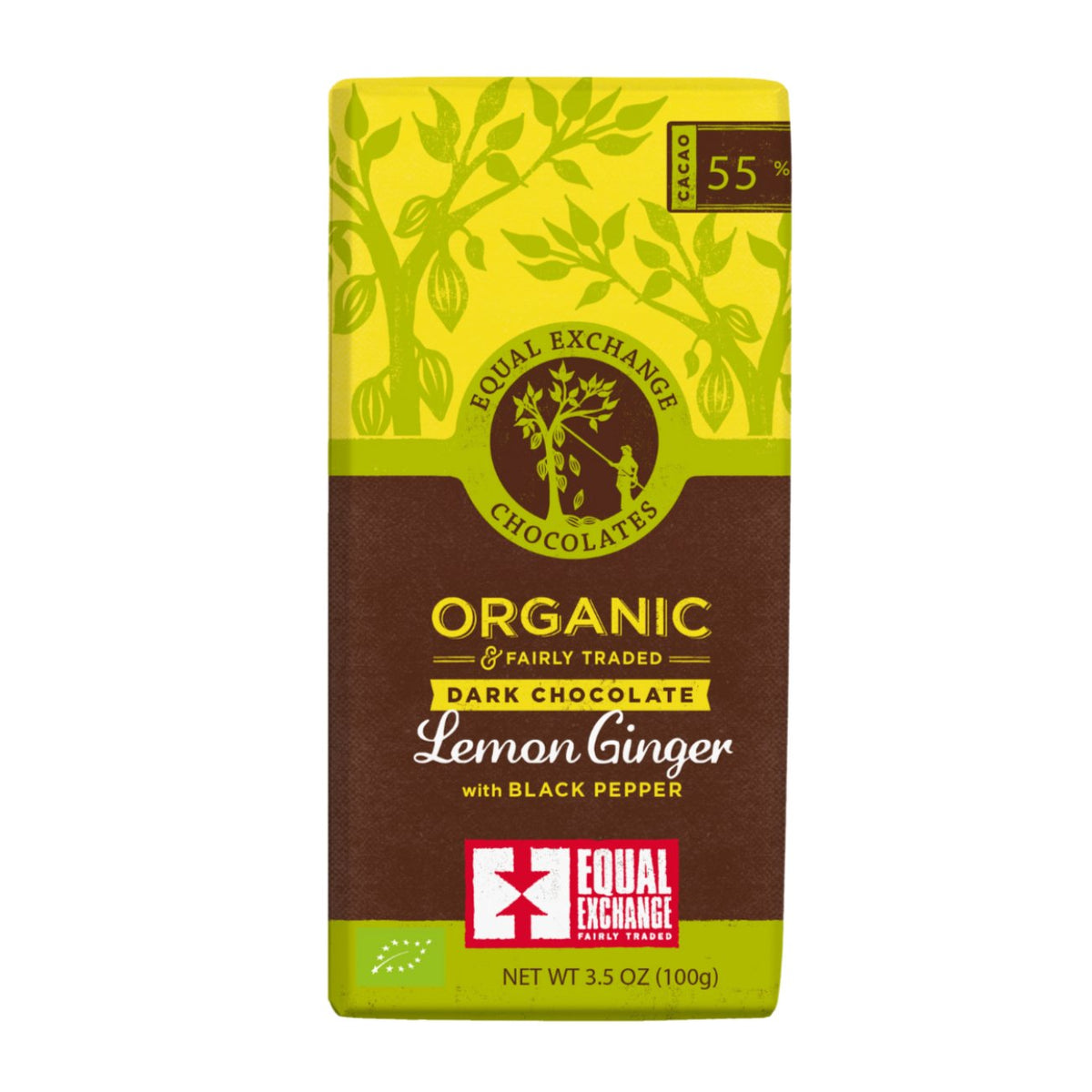 Dark Chocolate with Lemon and Ginger Chocolates Bar 100g - Equal Exchange - Chocolate - Eco Natural Products
