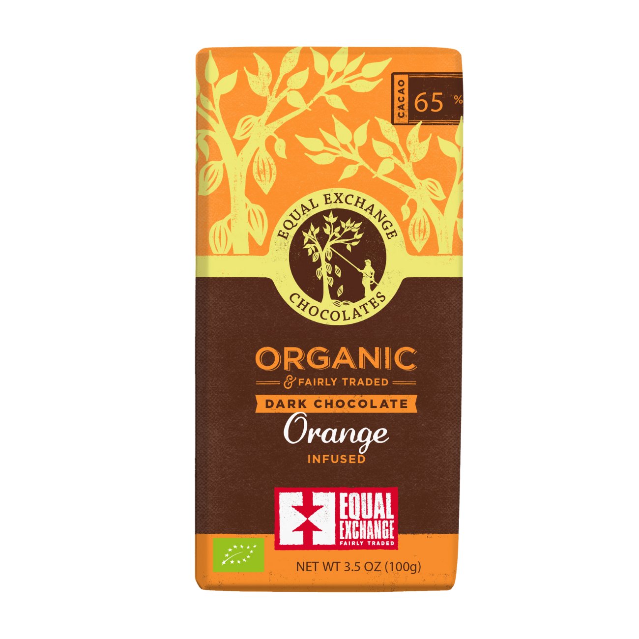 Dark Chocolate with Orange Chocolates Bar 100g - Equal Exchange - Chocolate - Eco Natural Products