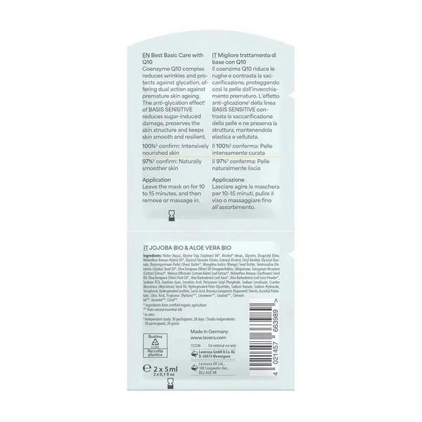 Organic Basic Sensitive Q10 Anti-Ageing Mask 2x5ml