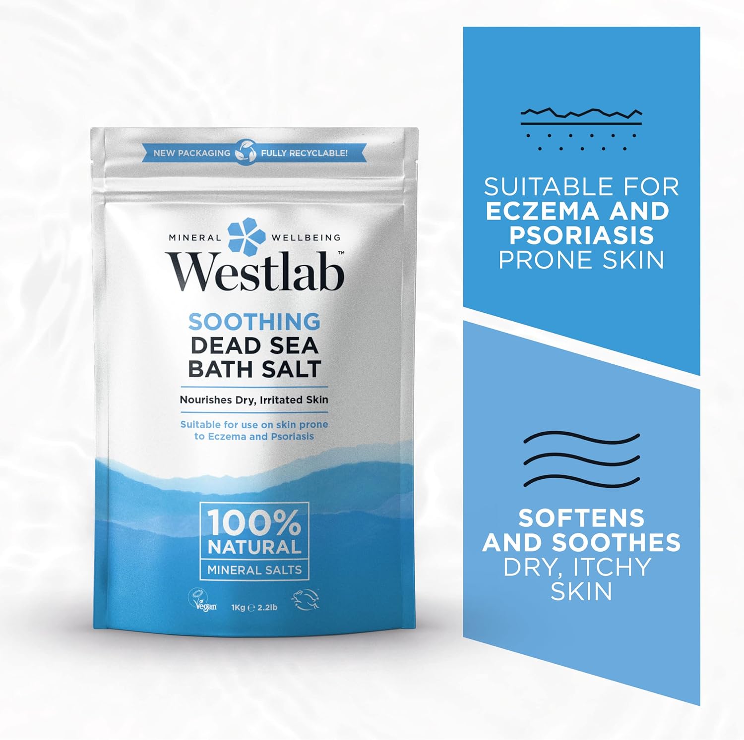 Dead Sea Salt 1kg - Eco Natural Products - Westlab - Bath Salt