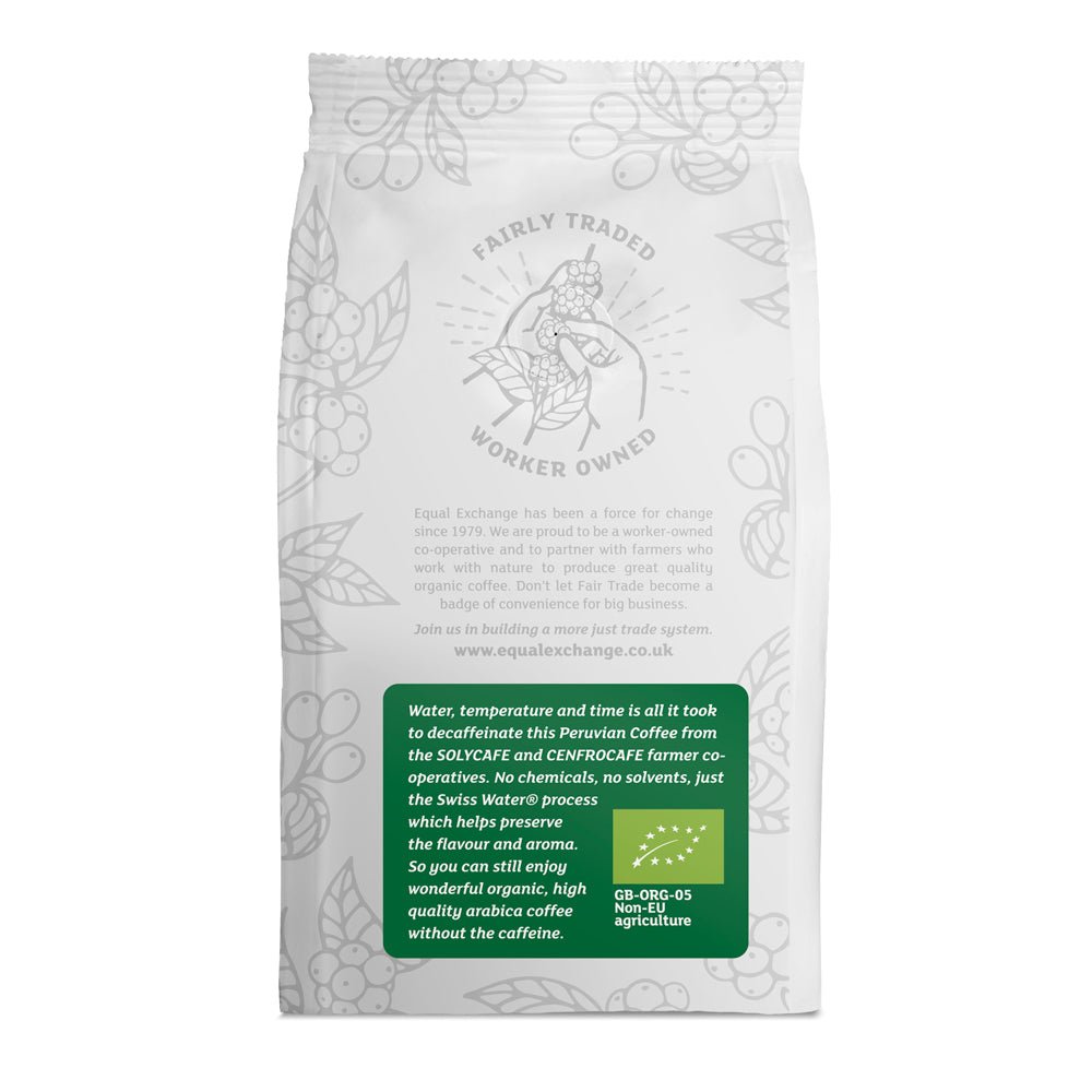 Decaffeinated Coffee Beans 227g - Eco Natural Products - Equal Exchange - Coffee