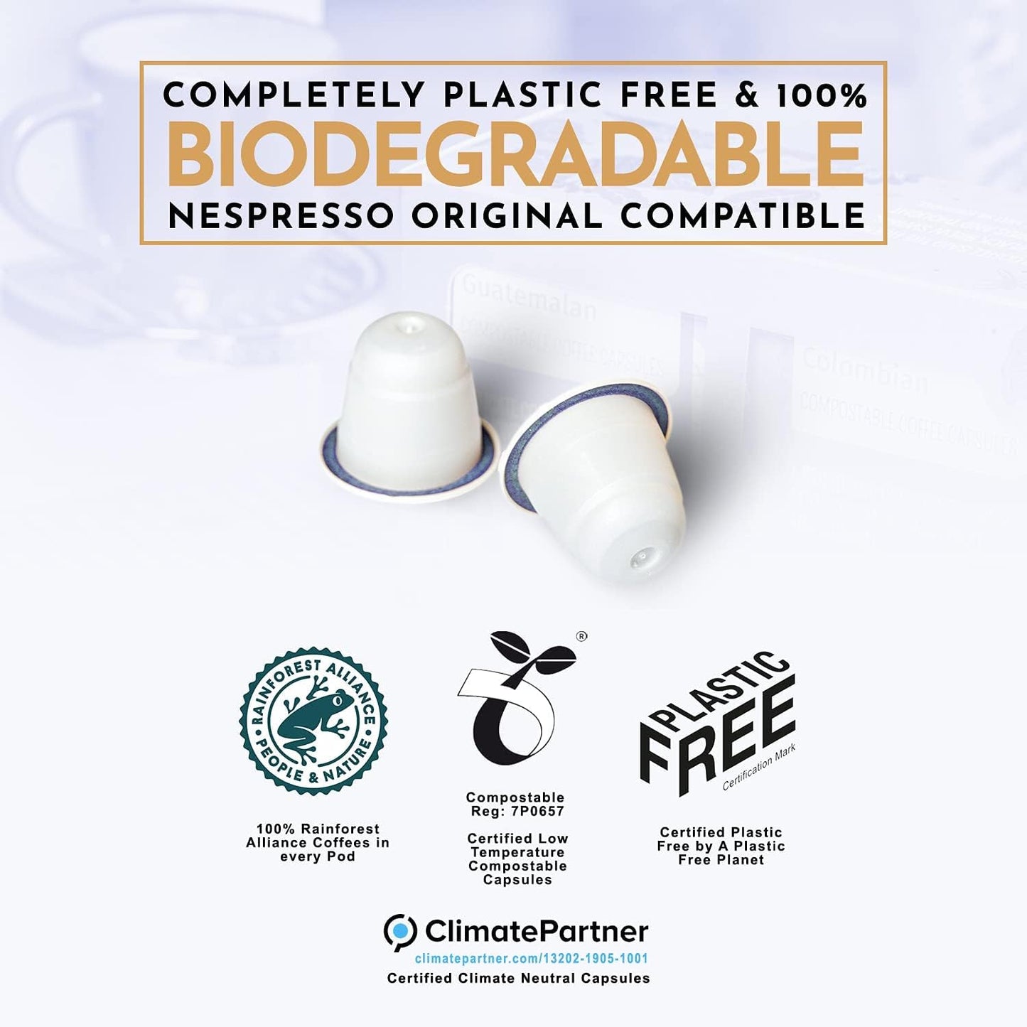 Decaffeinated Espresso Coffee Capsules x 10 - Eden Project - Coffee - Eco Natural Products