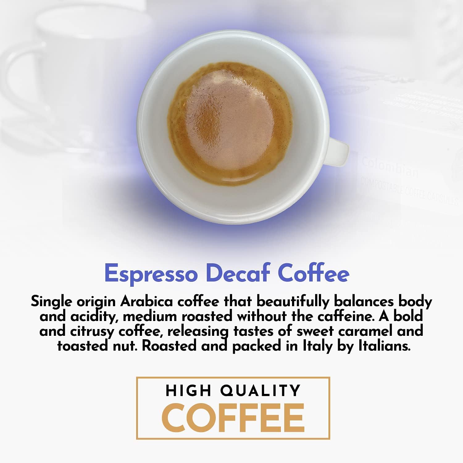 Decaffeinated Espresso Coffee Capsules x 10 - Eden Project - Coffee - Eco Natural Products