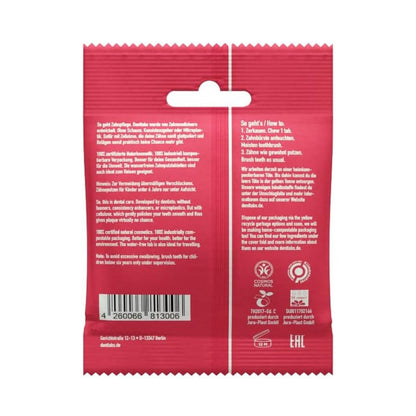 Dental Tablets Kids Strawberry Flouride Free 125 tabs - Denttabs - Toothpaste Tablets - Eco Natural Products