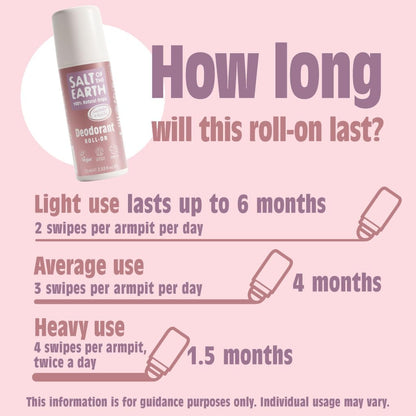 Deodorant Roll - on Pure Aura Lavender & Vanilla 75ml - Salt Of the Earth - Deodorants - Eco Natural Products