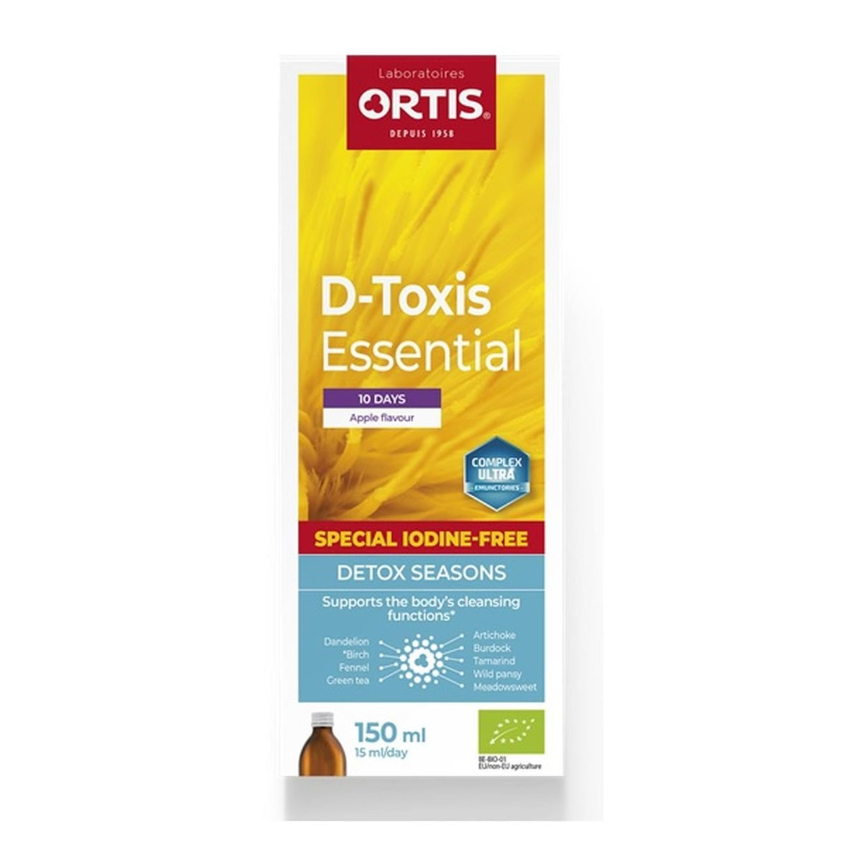 Detox Apple Flavour 150ml - Ortis - Herbal Supplement - Eco Natural Products