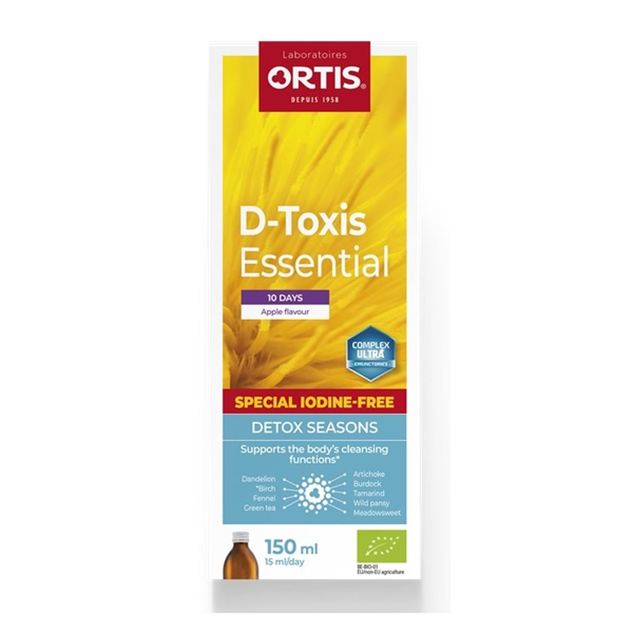 Detox Apple Flavour 150ml - Ortis - Herbal Supplement - Eco Natural Products