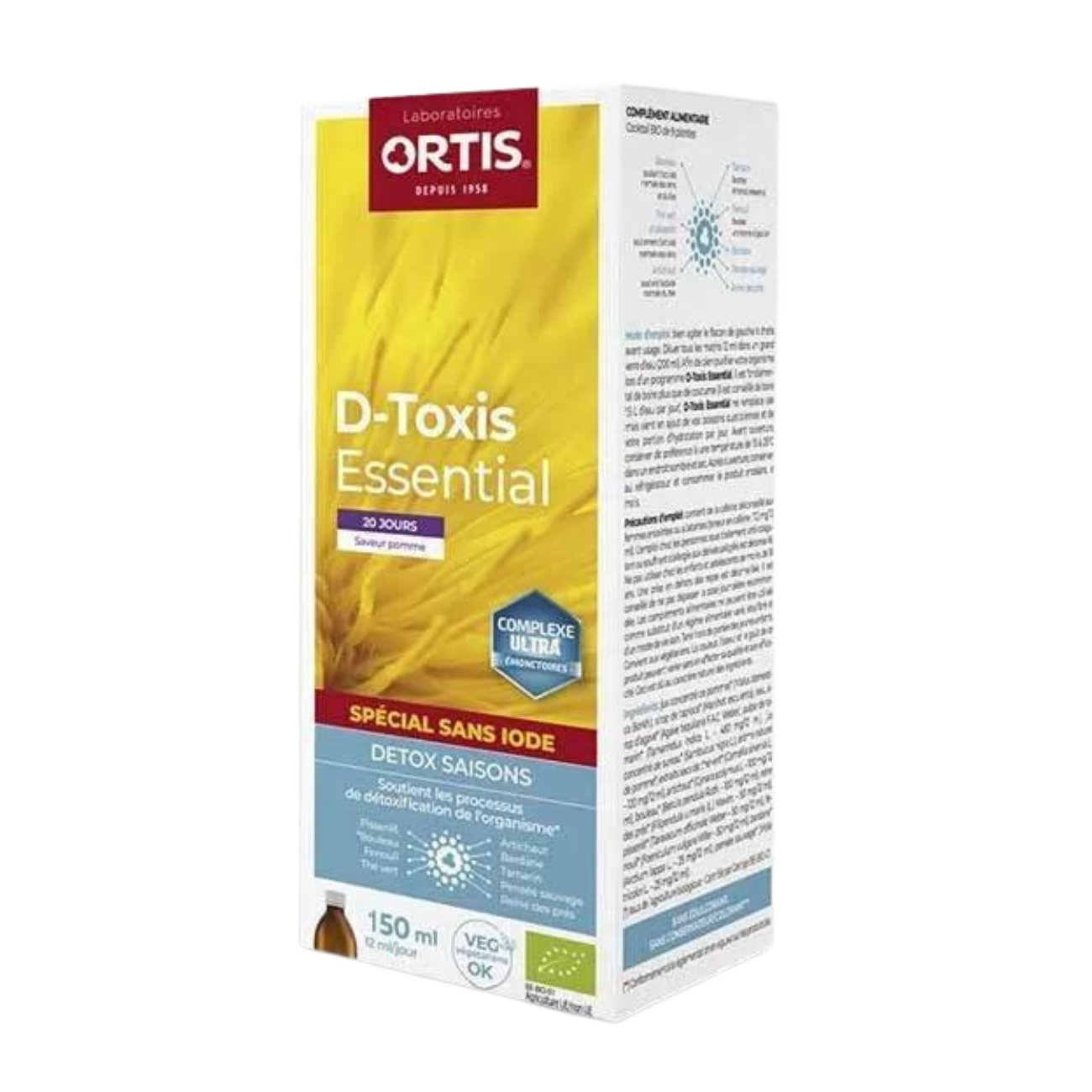 Detox Apple Flavour 150ml - Ortis - Herbal Supplement - Eco Natural Products