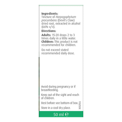 Devil's Claw Tincture 50ml - A. Vogel - Herbal Supplements - Eco Natural Products