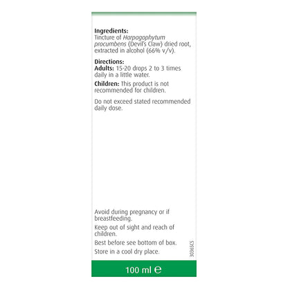 Devil's Claw Tincture Drops 100ml - A. Vogel - Herbal Supplements - Eco Natural Products