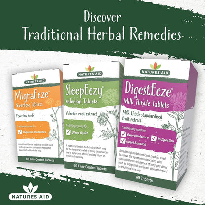 DigestEeze 150mg Milk Thistle 60 Tablets - Natures Aid - Vitamins & Supplements - Eco Natural Products