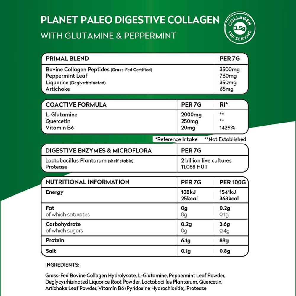 Digestive Collagen 245g - Planet Paleo - Food Supplement - Eco Natural Products