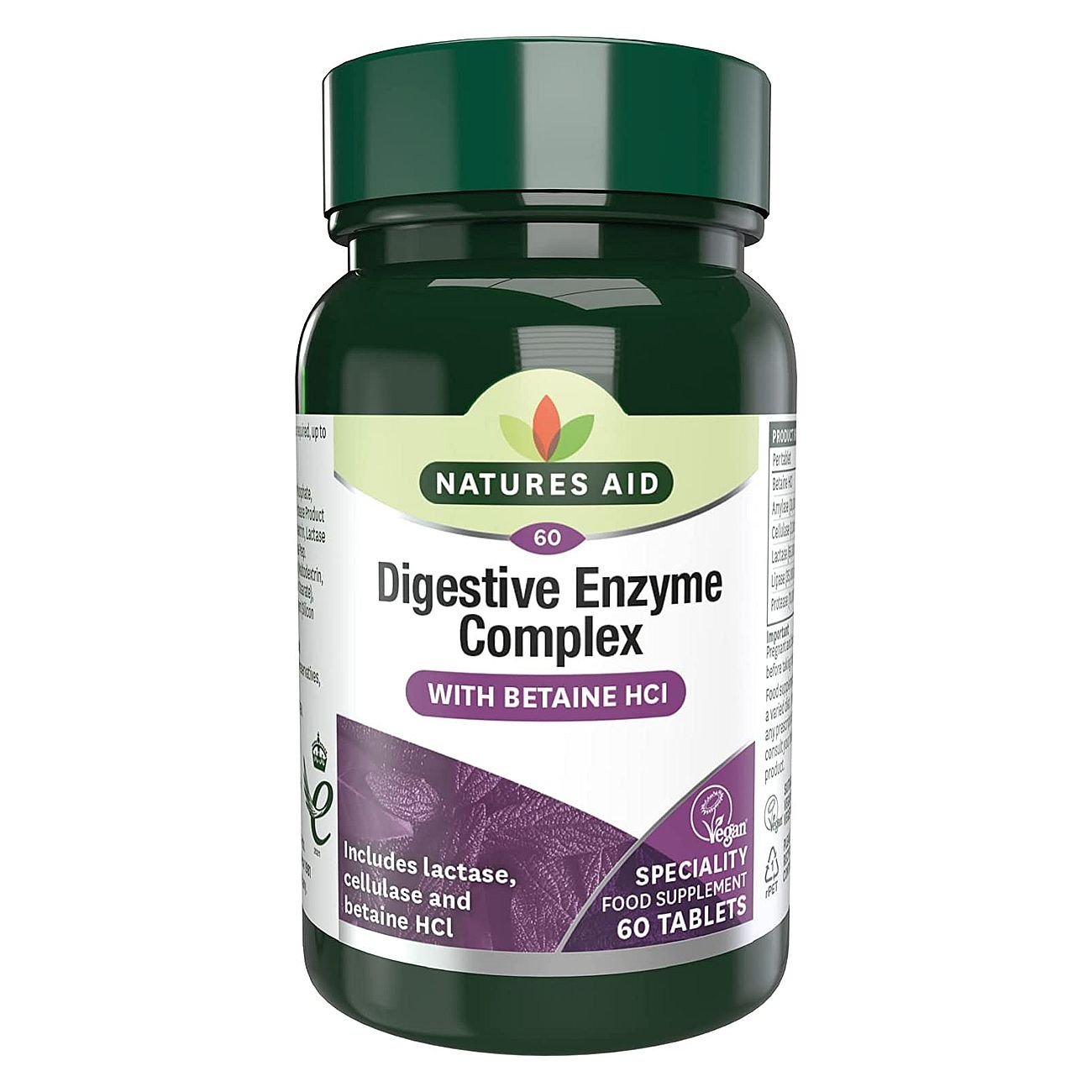 Digestive Enzyme Complex 60 Tablets - Natures Aid - Vitamins & Supplements - Eco Natural Products