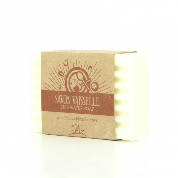 Dish Soap with Bicarbonate 120g - FouFour - Savon de Marseille - Dish Detergent - Eco Natural Products