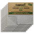 Dishcloths Compostable Swedish Grey 6 Pack - Eco Natural Products - Composty - Cotton Cloths