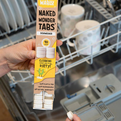 Dishwasher Naked Wonder Tabs 40 Tablets - Wablu - Dish Detergent & Soap - Wablu