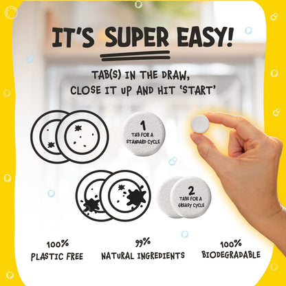 Dishwasher Naked Wonder Tabs 40 Tablets - Wablu - Dish Detergent & Soap - Wablu