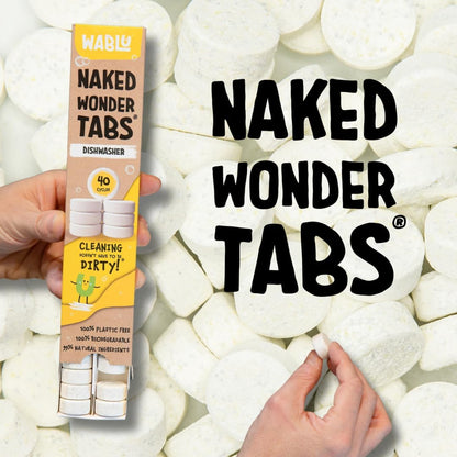 Dishwasher Naked Wonder Tabs 40 Tablets - Wablu - Dish Detergent & Soap - Wablu