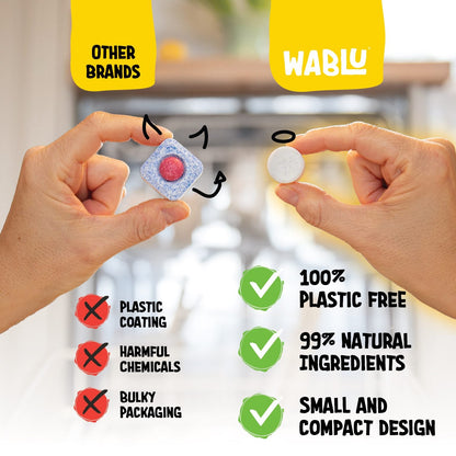 Dishwasher Naked Wonder Tabs 40 Tablets - Wablu - Dish Detergent & Soap - Wablu